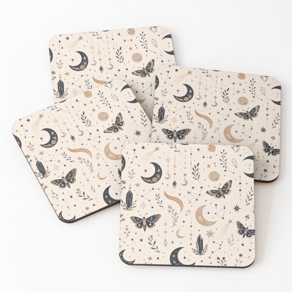 Item preview, Lunar Moths & Constellations Pattern designed and sold by BanksyNB.