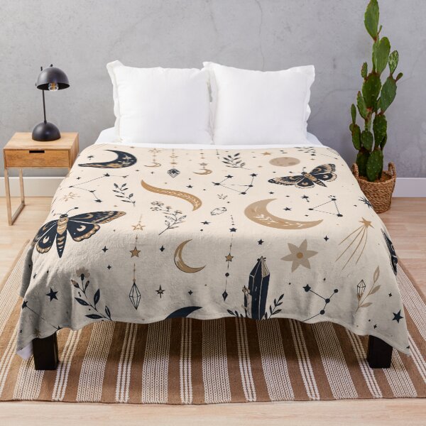 Item preview, Lunar Moths & Constellations Pattern designed and sold by BanksyNB.