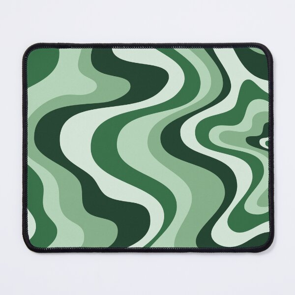 Item preview, Liquid Swirl Retro Abstract in green tones, Cream, and White designed and sold by Differenceee.