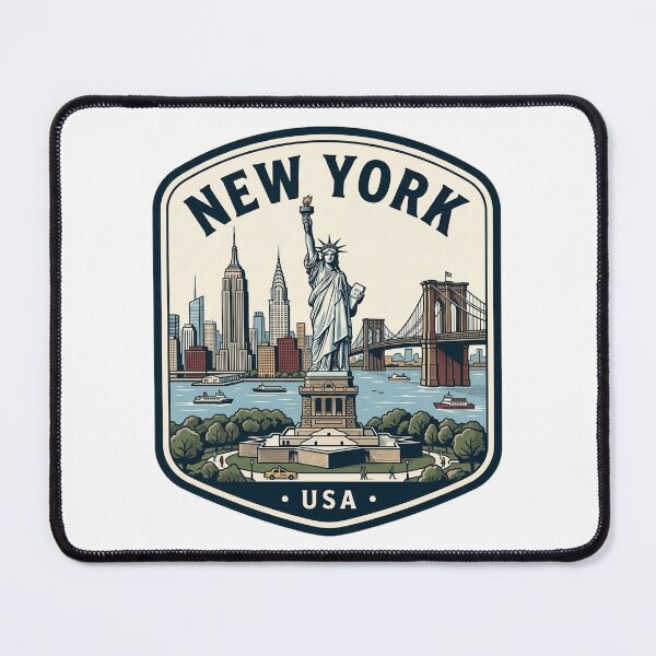 Item preview, Vintage New York City Skyline Travel Badge designed and sold by k3rstman1.