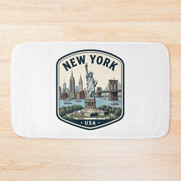 Item preview, Vintage New York City Skyline Travel Badge designed and sold by k3rstman1.