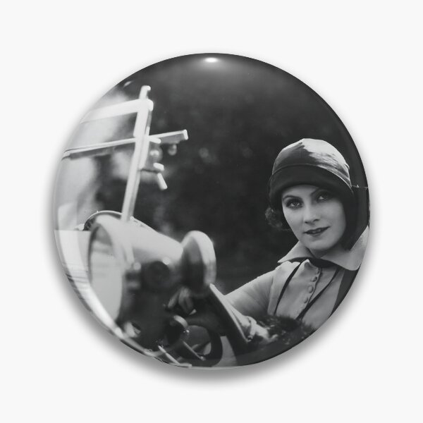 Item preview, Actress Greta Garbo sitting in a 1933 Duesenberg Model J vintage classic glamour black and white photograph designed and sold by Astrid Arkhangelsky.