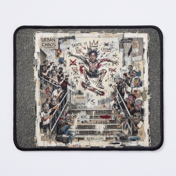 Item preview, Urban Chaos Skateboarding Pop Art designed and sold by Home Decor Art.