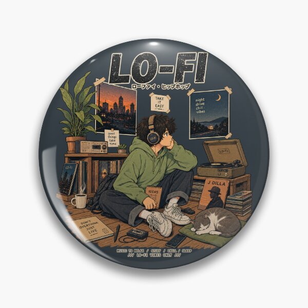 Item preview, Lo-Fi Hip Hop Night – Chill Vibes designed and sold by lungpleecha.