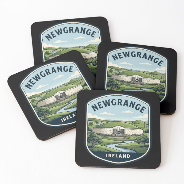Item preview, Newgrange Ireland Prehistoric Passage Tomb Vintage Badge designed and sold by k3rstman1.