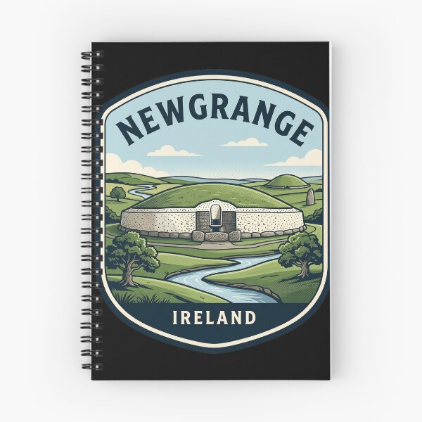 Item preview, Newgrange Ireland Prehistoric Passage Tomb Vintage Badge designed and sold by k3rstman1.