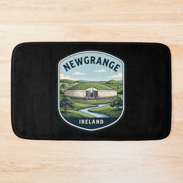 Item preview, Newgrange Ireland Prehistoric Passage Tomb Vintage Badge designed and sold by k3rstman1.
