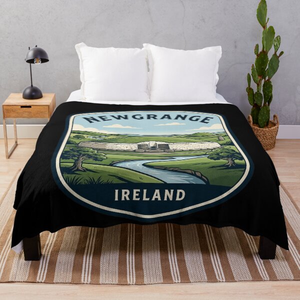 Item preview, Newgrange Ireland Prehistoric Passage Tomb Vintage Badge designed and sold by k3rstman1.