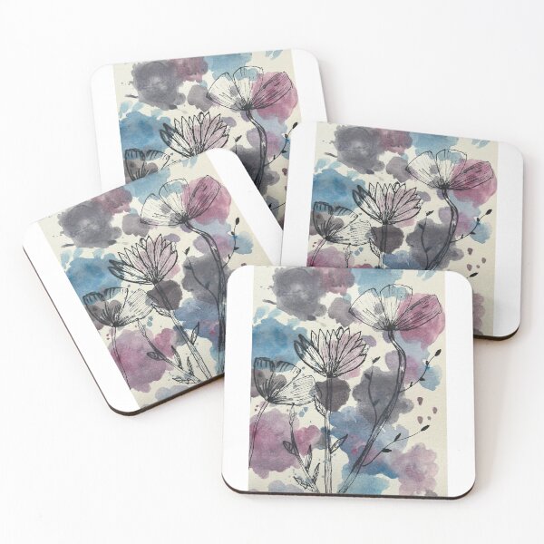Item preview, watercolour and fineliner flowers designed and sold by Eampsartwork.