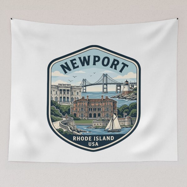 Item preview, Newport Rhode Island Vintage Travel Emblem designed and sold by k3rstman1.