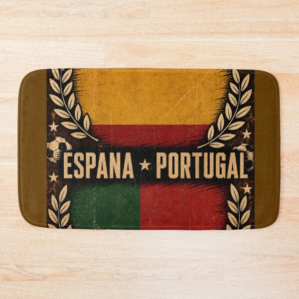 Item preview, Espana vs Portugal Retro Football Art Poster designed and sold by Nexus Space.