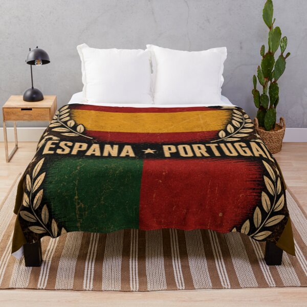 Item preview, Espana vs Portugal Retro Football Art Poster designed and sold by Nexus Space.