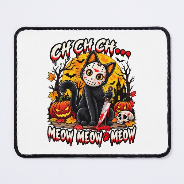Item preview, Cute Creepy Killer Cat Halloween Horror Design designed and sold by afr-saad.