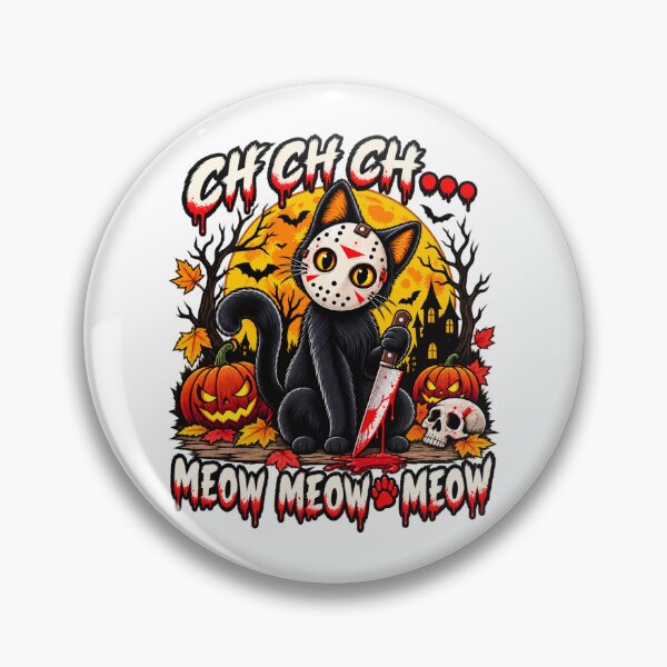 Item preview, Cute Creepy Killer Cat Halloween Horror Design designed and sold by afr-saad.