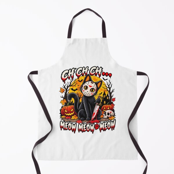 Item preview, Cute Creepy Killer Cat Halloween Horror Design designed and sold by afr-saad.