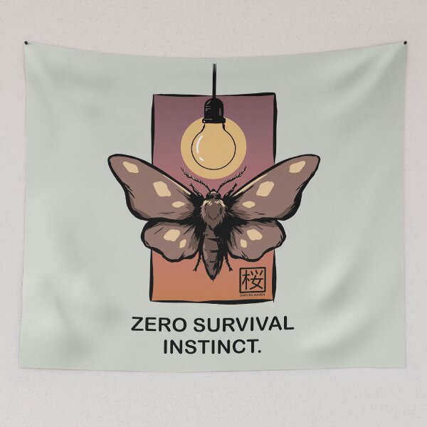 Item preview, Zero Survival Instinct Moth designed and sold by SakuraHaven.