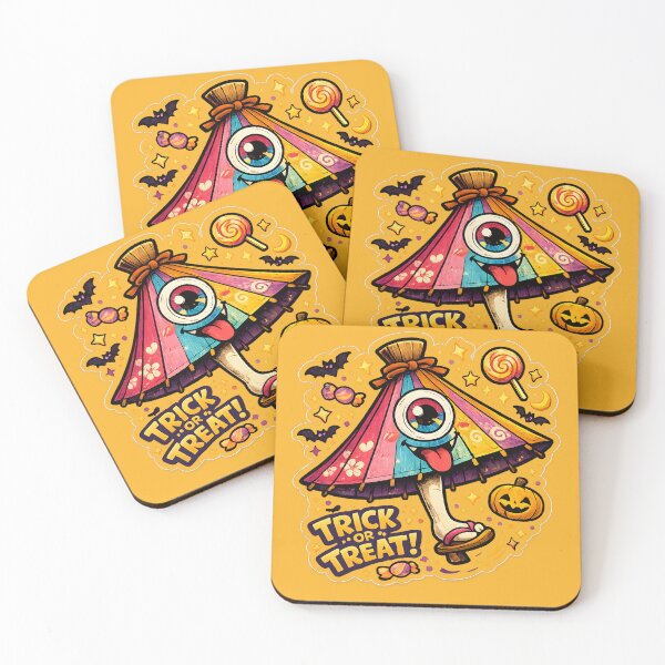 Item preview, Karakasa Obake Trick or Treat Sticker designed and sold by OddGarage.