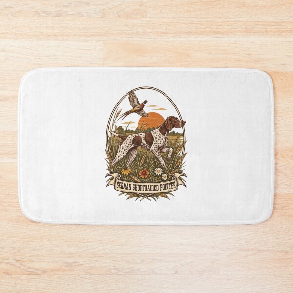 Item preview, German Shorthaired Pointer Vintage Hunting Dog Art designed and sold by AMICO77.