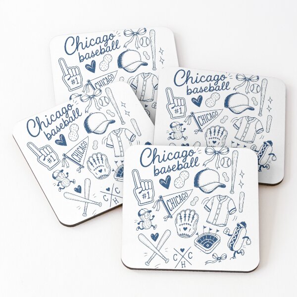 Item preview, Chicago Baseball Doodle Art Vintage Style designed and sold by JenniferH80146.