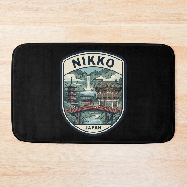 Item preview, Nikko Japan Travel Poster Shinkyo Bridge Kegon designed and sold by k3rstman1.