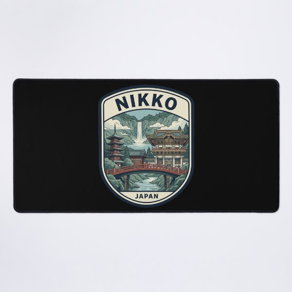 Item preview, Nikko Japan Travel Poster Shinkyo Bridge Kegon designed and sold by k3rstman1.