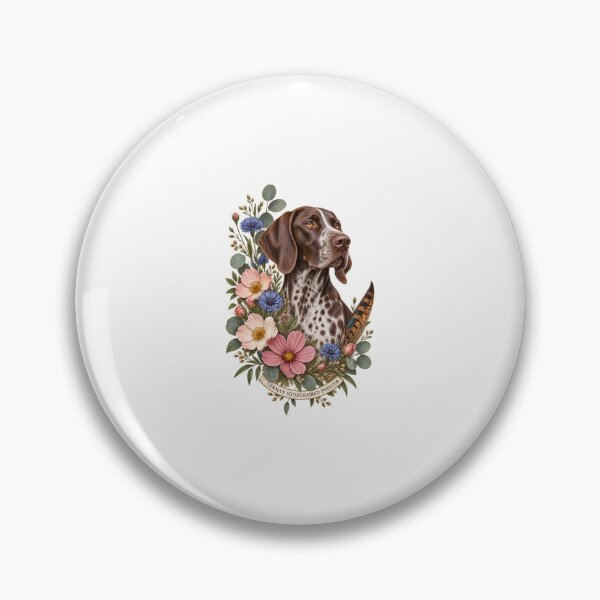 Item preview, German Shorthaired Pointer Floral Portrait designed and sold by AMICO77.