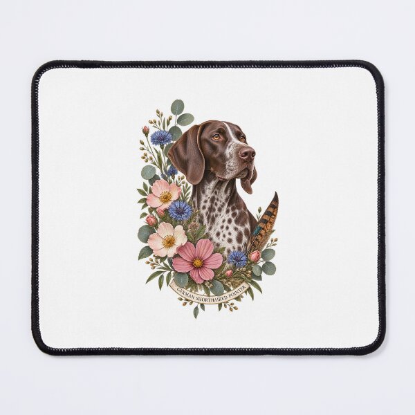 Item preview, German Shorthaired Pointer Floral Portrait designed and sold by AMICO77.