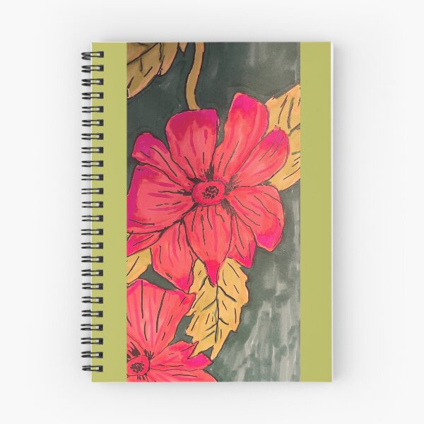 Item preview, Bright alcohol markers flowers designed and sold by Eampsartwork.