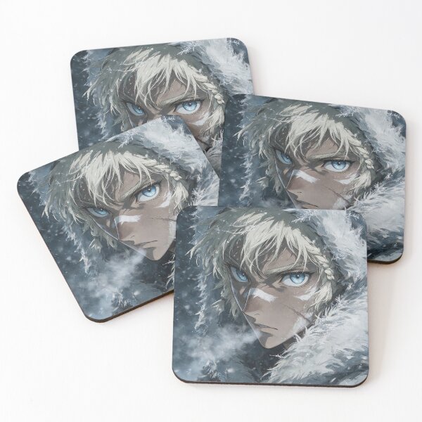 Item preview, Snow Warrior in Fur Hood Anime Portrait designed and sold by Lineer22.