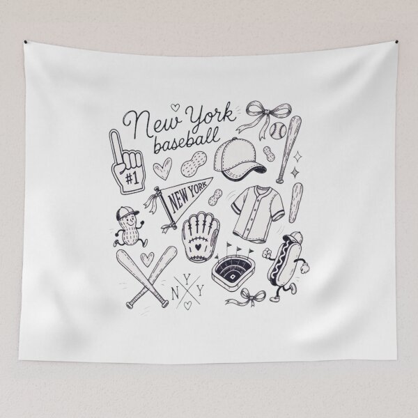 Item preview, New York Baseball Doodle Art Shirt designed and sold by BenjaminK87727.