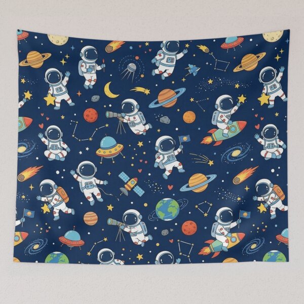 Item preview, Cute Space Explorers Seamless Pattern designed and sold by lungpleecha.