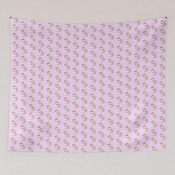 Item preview, Kawaii Winking Pink Bow Ghost designed and sold by deisgnsbyshane.