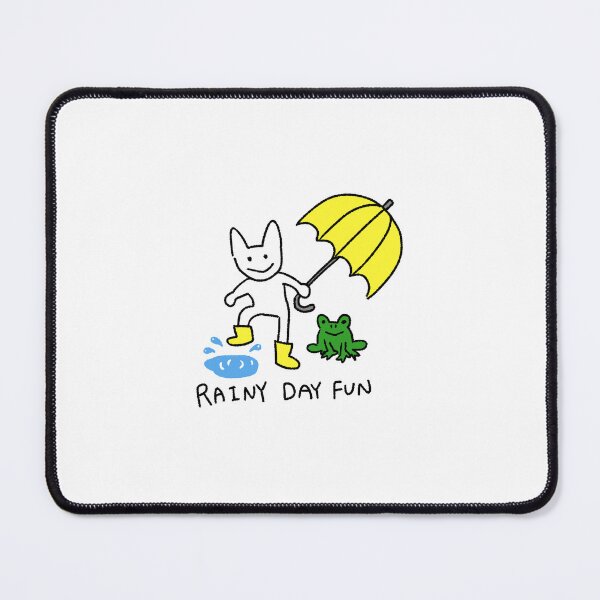 Item preview, Rainy Day Cat Sticker – Playful Cat with Umbrella, Whimsical Sticker designed and sold by lazydayz16.