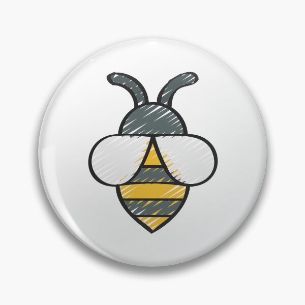 Item preview, Hand Drawn Sketch Bumblebee Scribble Style Honey Bee designed and sold by Vision Crafted.