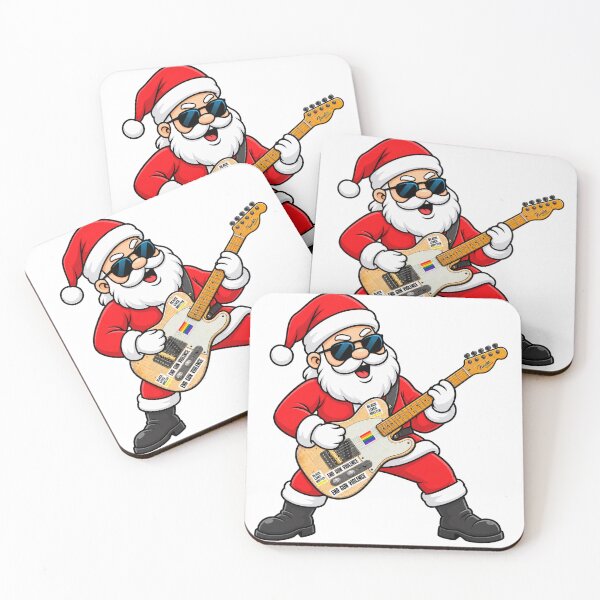 Item preview, Rockin' Santa Claus Shredding the Electric Guitar styles at Christmas Concert designed and sold by Donald-Bryantt.