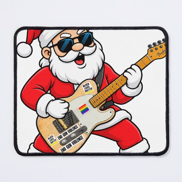 Item preview, Rockin' Santa Claus Shredding the Electric Guitar styles at Christmas Concert designed and sold by Donald-Bryantt.
