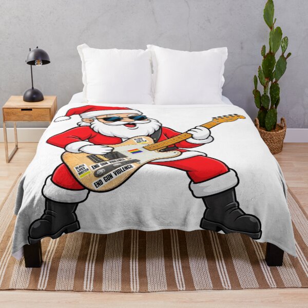 Item preview, Rockin' Santa Claus Shredding the Electric Guitar styles at Christmas Concert designed and sold by Donald-Bryantt.