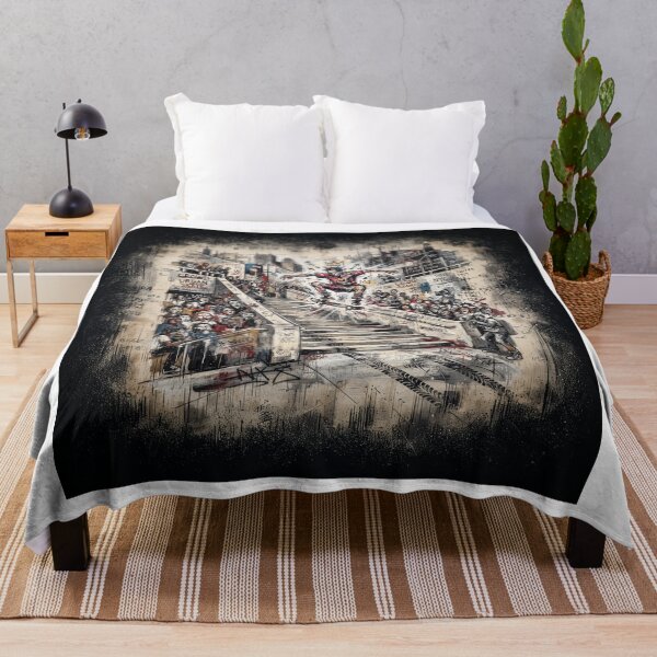 Item preview, Urban Chaos Skateboarding Pop Art designed and sold by Home Decor Art.