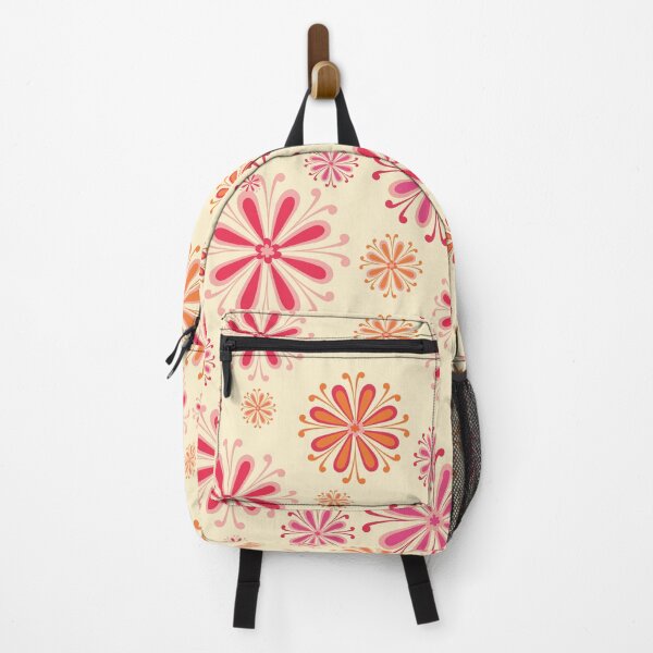 Item preview, Vintage Pink Orange Floral Seamless Pattern designed and sold by prapapon.