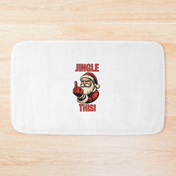 Item preview, Funny Bad Santa Jingle This Middle Finger Christmas Graphic designed and sold by disenokart.