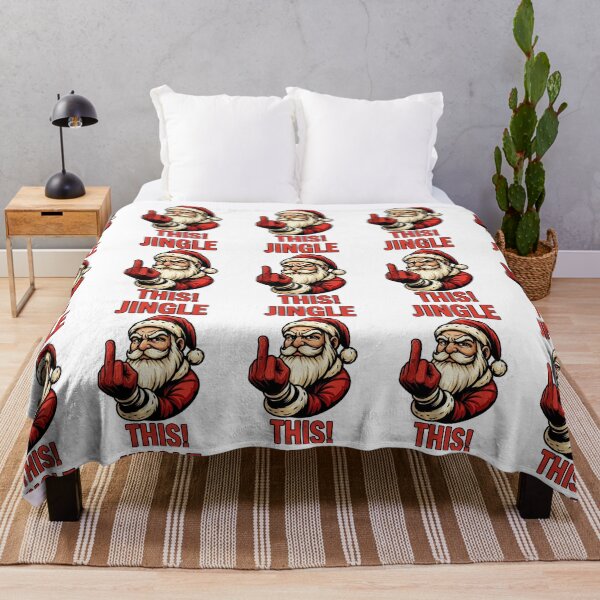 Item preview, Funny Bad Santa Jingle This Middle Finger Christmas Graphic designed and sold by disenokart.
