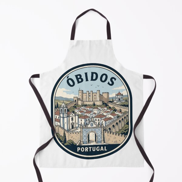 Aperçu de l'œuvre Óbidos, Portugal, ville médiévale fortifiée, souvenir de voyage créée et vendue par k3rstman1.