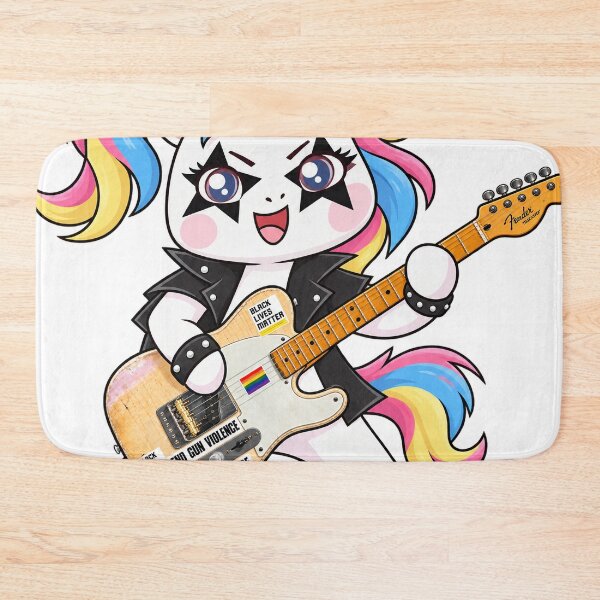 Item preview, Rocking Rainbow Unicorn playing guitar styles designed and sold by Donald-Bryantt.