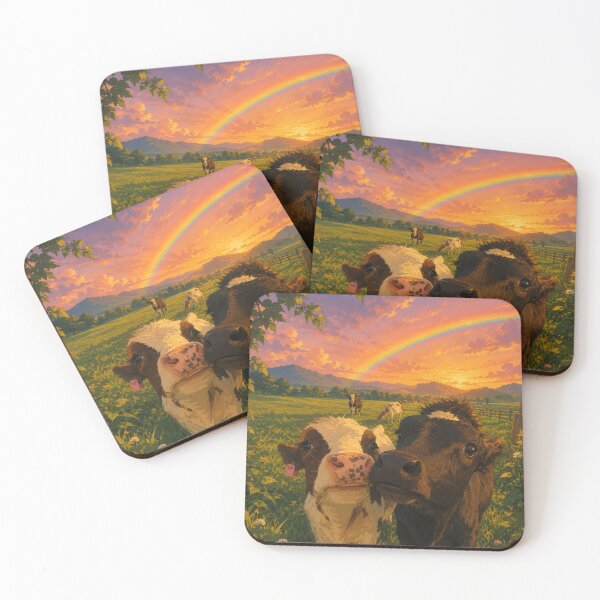 Item preview, Sunset Meadow Friends & Rainbow designed and sold by Madame-Verny.