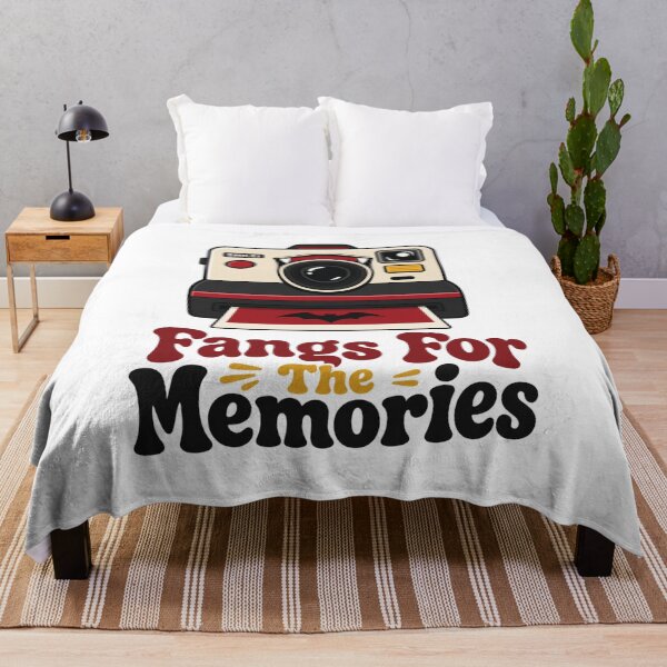 Item preview, Fangs For The Memories Shirt, Comfort Colors® Vampire Polaroid Tee, Funny Halloween Camera Pun Graphic designed and sold by TshirtsLabs.