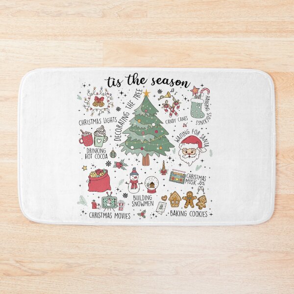 Artikelvorschau, Retro-Weihnachtsshirt mit niedlichen Vintage-Weihnachtsmotiven – Weihnachten ist da! entworfen und verkauft von LessIsLoud.