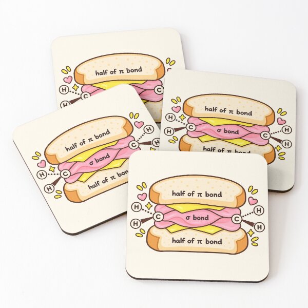 Item preview, Cute Organic Chemistry Sandwich Sigma Pi Bond designed and sold by EntropyThreads.