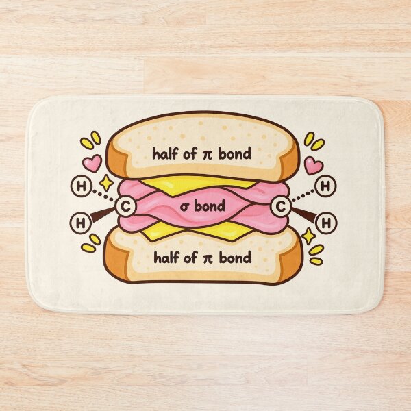 Item preview, Cute Organic Chemistry Sandwich Sigma Pi Bond designed and sold by EntropyThreads.