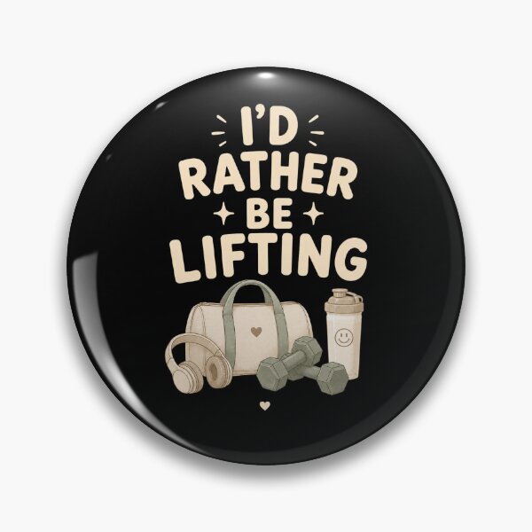 Item preview, I'd Rather Be Lifting | Funny Gym Workout | Weightlifting Fitness Design designed and sold by HumbleAthlete.