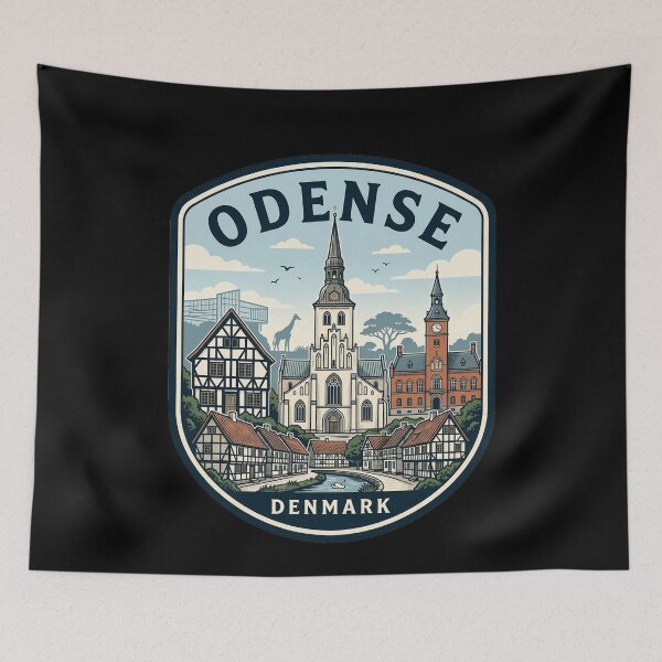 Item preview, Odense Denmark Vintage Travel Emblem designed and sold by k3rstman1.